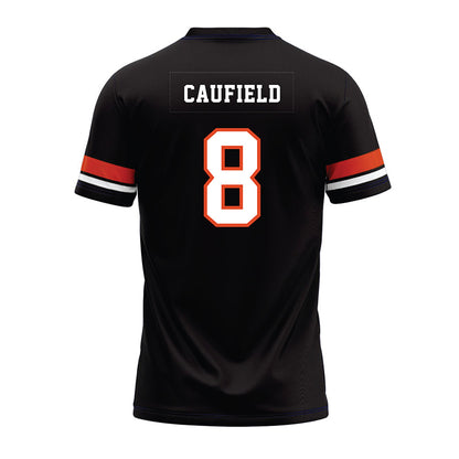 Oregon State - NCAA Football : Bryce Caufield - Black Premium Football Jersey-1