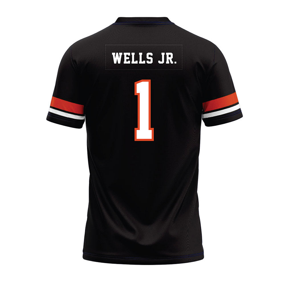 Oregon State - NCAA Football : David Wells Jr. - Black Premium Football Jersey-1