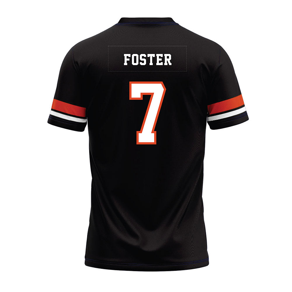 Oregon State - NCAA Football : Dexter Foster - Black Premium Football Jersey-1