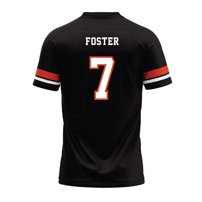 Oregon State - NCAA Football : Dexter Foster - Black Premium Football Jersey-1