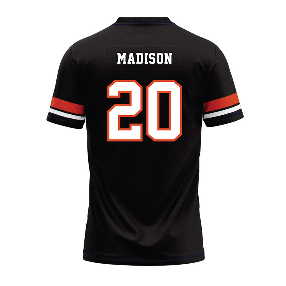Oregon State - NCAA Football : David Madison - Black Premium Football Jersey-1