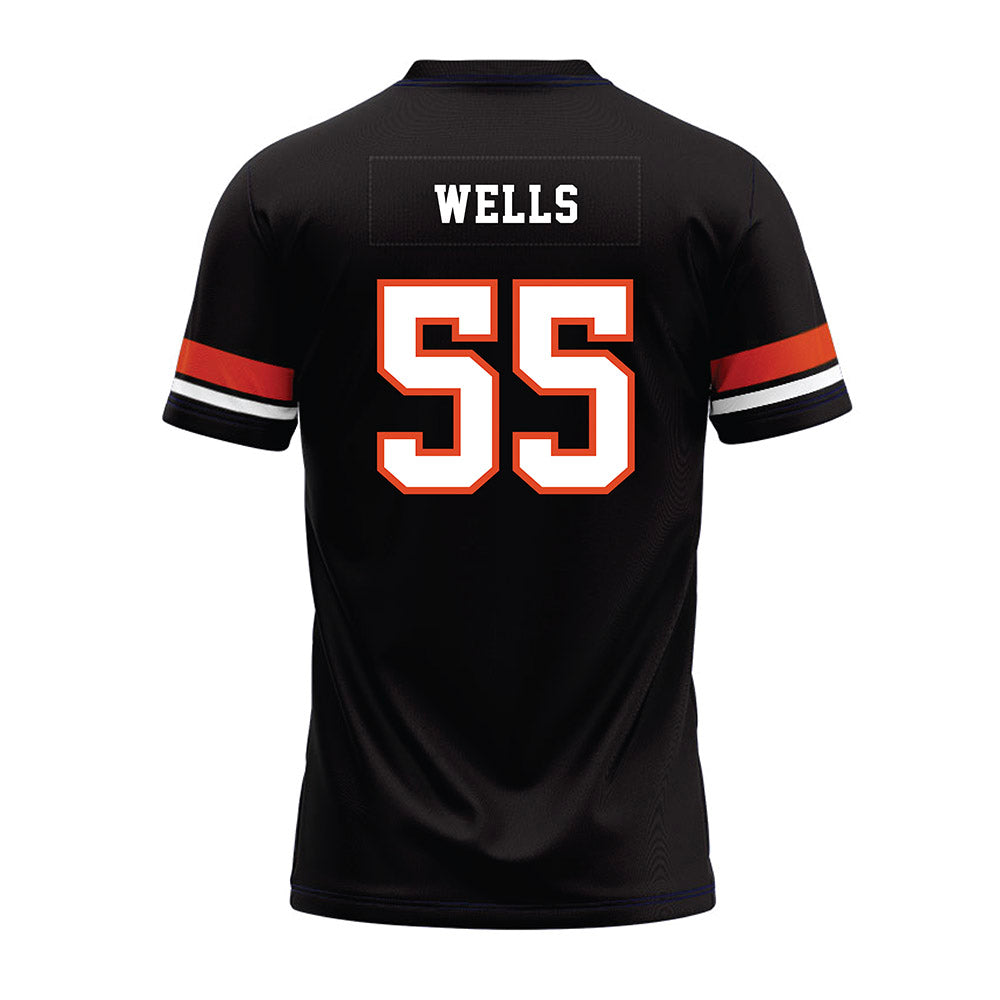 Oregon State - NCAA Football : Van Wells - Black Premium Football Jersey-1