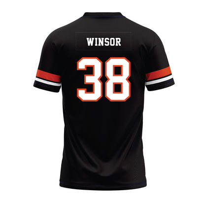 Oregon State - NCAA Football : AJ Winsor - Black Premium Football Jersey-1