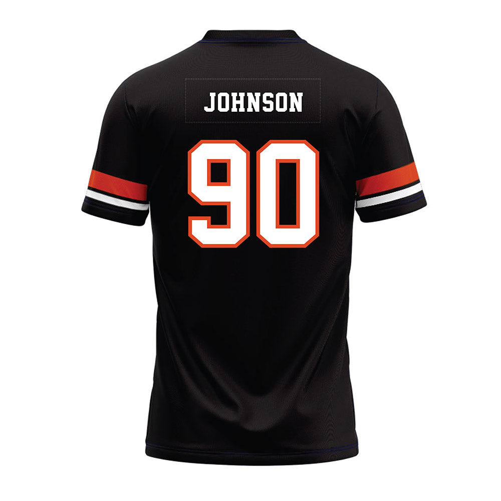 Oregon State - NCAA Football : Jojo Johnson - Black Premium Football Jersey-1