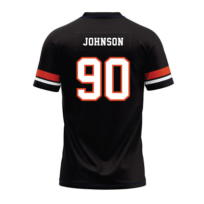 Oregon State - NCAA Football : Jojo Johnson - Black Premium Football Jersey-1