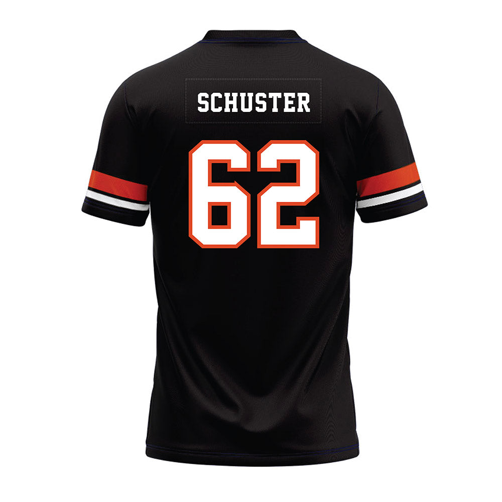Oregon State - NCAA Football : Jacob Schuster - Black Premium Football Jersey-1