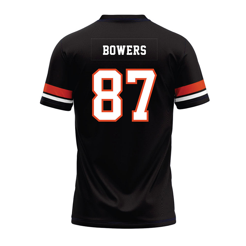 Oregon State - NCAA Football : Jackson Bowers - Black Premium Football Jersey-1