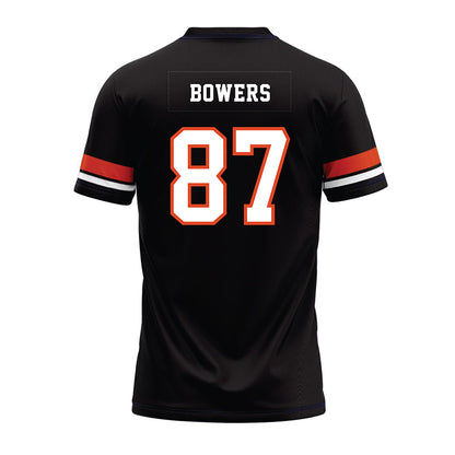 Oregon State - NCAA Football : Jackson Bowers - Black Premium Football Jersey-1