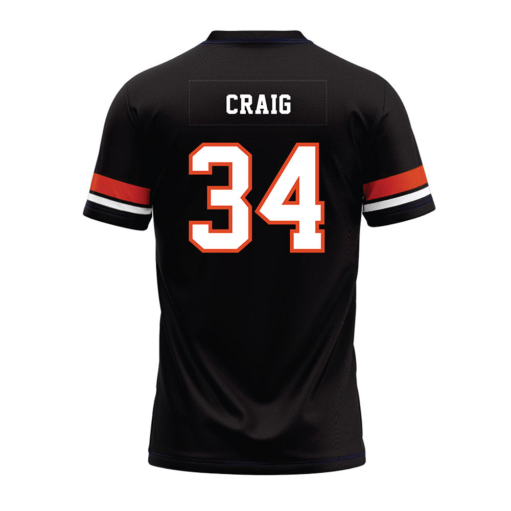 Oregon State - NCAA Football : Sean Craig - Black Premium Football Jersey-1