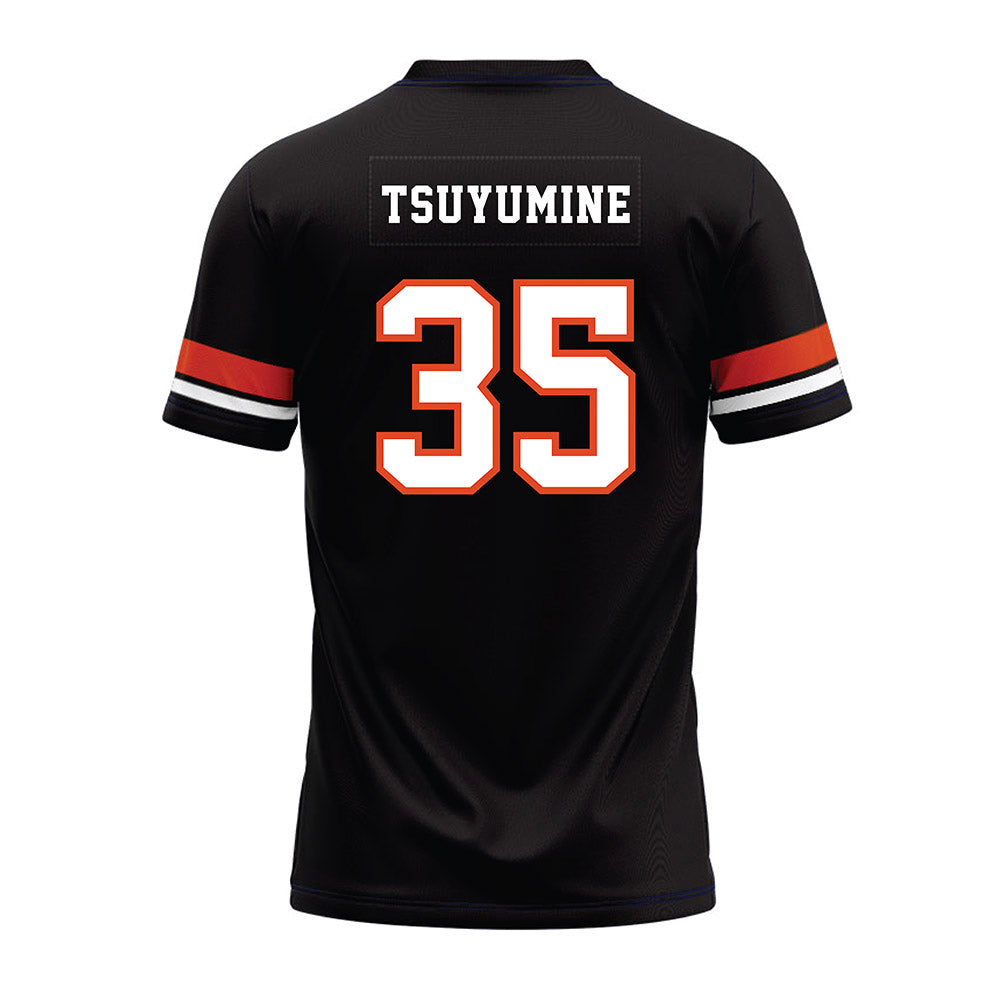 Oregon State - NCAA Football : Tetsuta Tsuyumine - Black Premium Football Jersey-1