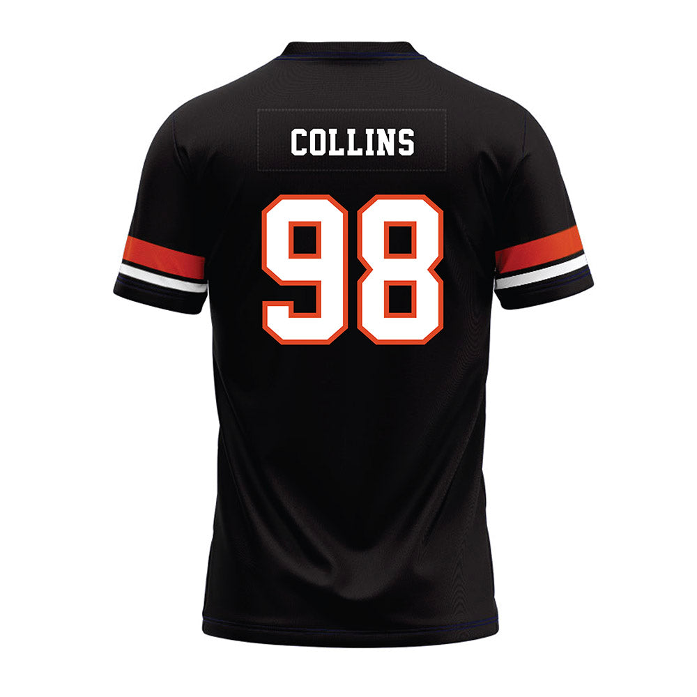 Oregon State - NCAA Football : Thomas Collins - Black Premium Football Jersey-1