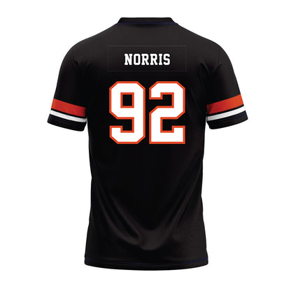 Oregon State - NCAA Football : Nick Norris - Black Premium Football Jersey-1