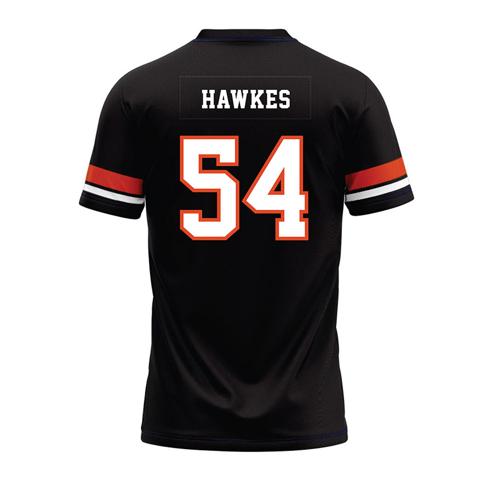 Oregon State - NCAA Football : Adam Hawkes - Black Premium Football Jersey-1