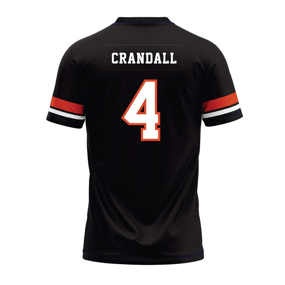 Oregon State - NCAA Football : TJ Crandall - Black Premium Football Jersey-1