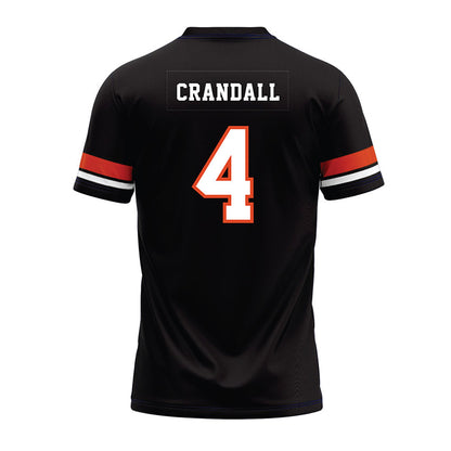 Oregon State - NCAA Football : TJ Crandall - Black Premium Football Jersey-1