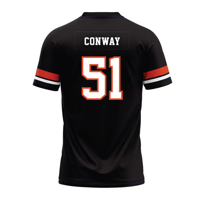 Oregon State - NCAA Football : Maddox Conway - Black Premium Football Jersey-1
