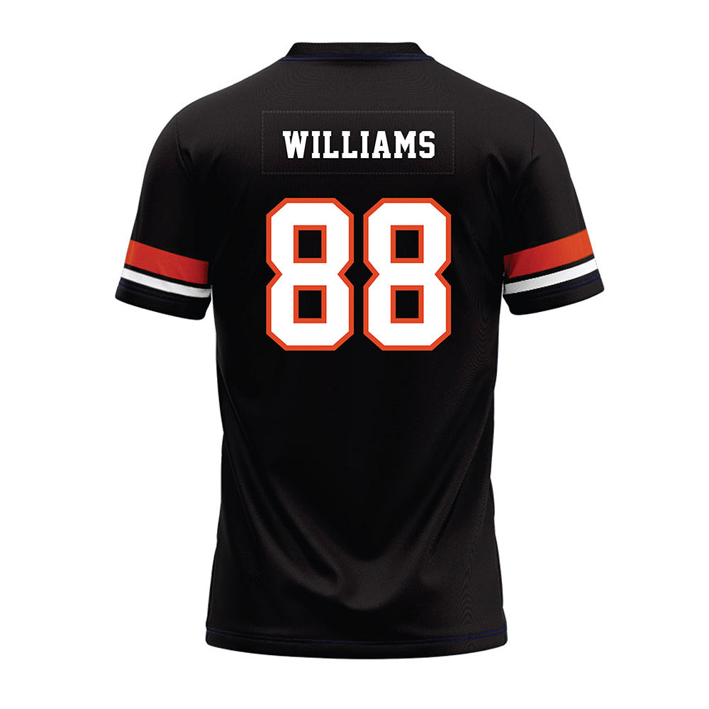 Oregon State - NCAA Football : Riley Williams - Black Premium Football Jersey-1