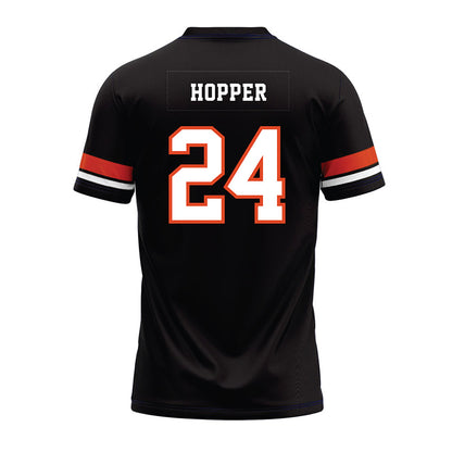 Oregon State - NCAA Football : Tyjai Hopper - Black Premium Football Jersey-1