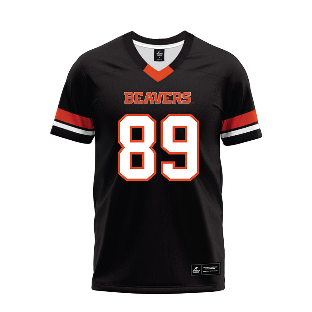 Oregon State - NCAA Football : T'Andre Waverly - Black Premium Football Jersey-0