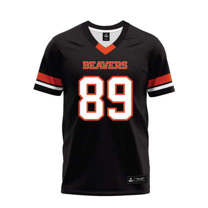 Oregon State - NCAA Football : T'Andre Waverly - Black Premium Football Jersey-0