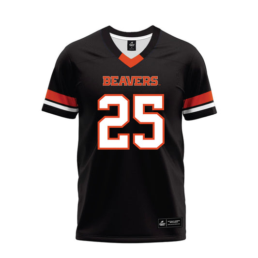 Oregon State - NCAA Football : Kourdey Glass - Black Premium Football Jersey-0