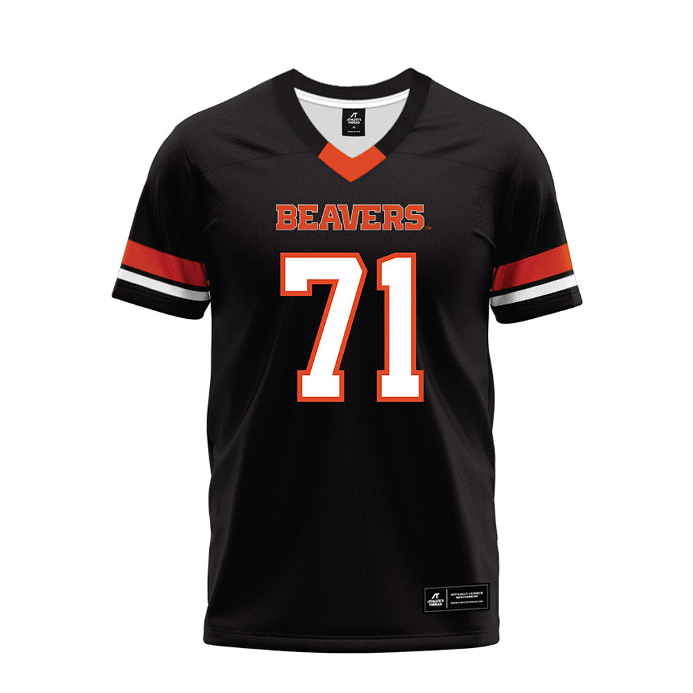 Oregon State - NCAA Football : Josiah Timoteo - Black Premium Football Jersey-0