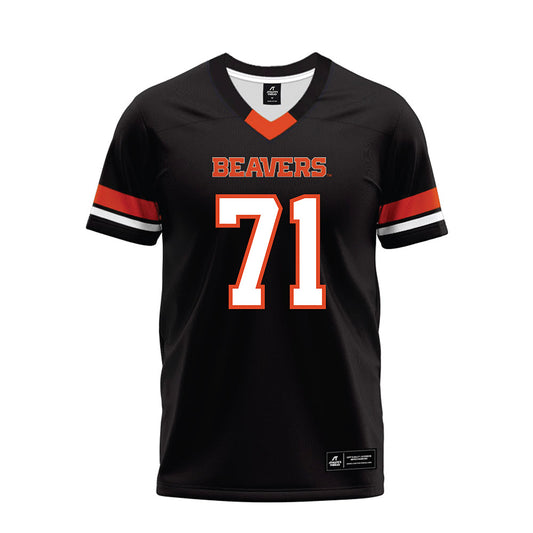 Oregon State - NCAA Football : Josiah Timoteo - Black Premium Football Jersey-0