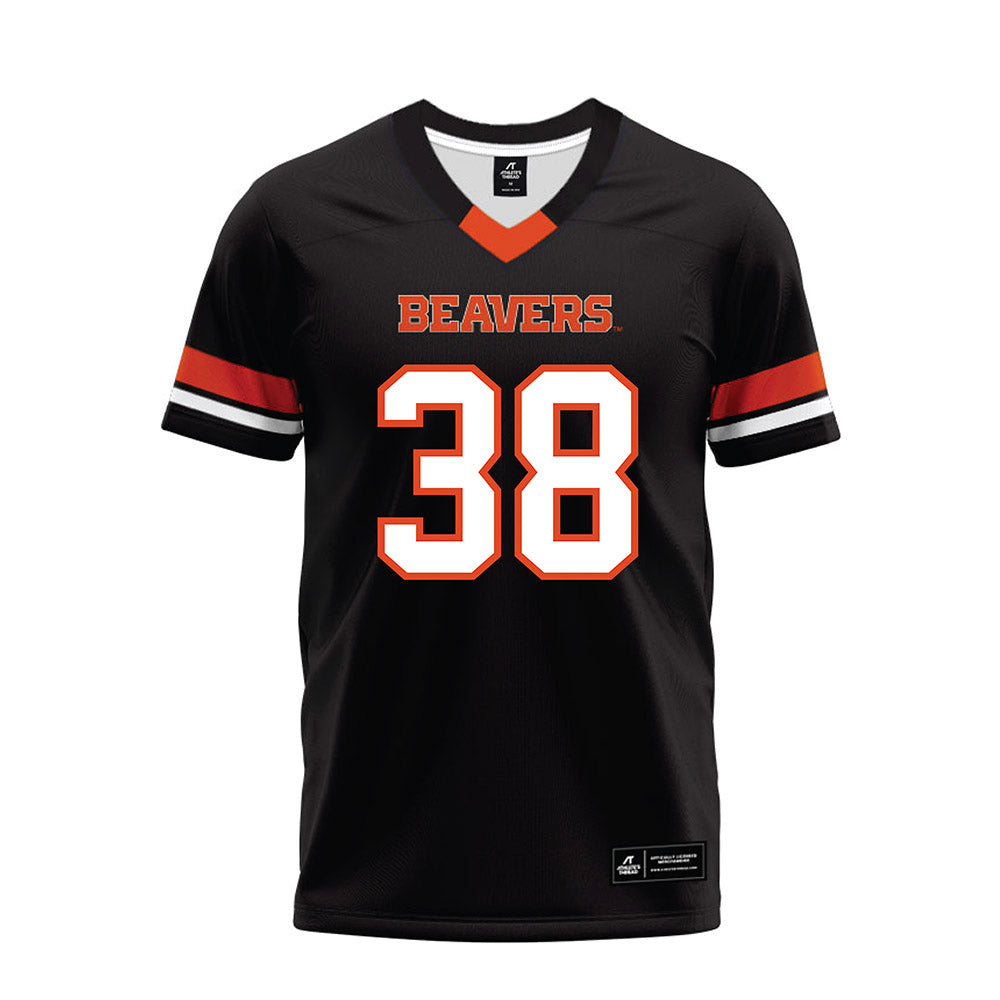 Oregon State - NCAA Football : Milan Clark - Black Premium Football Jersey-0