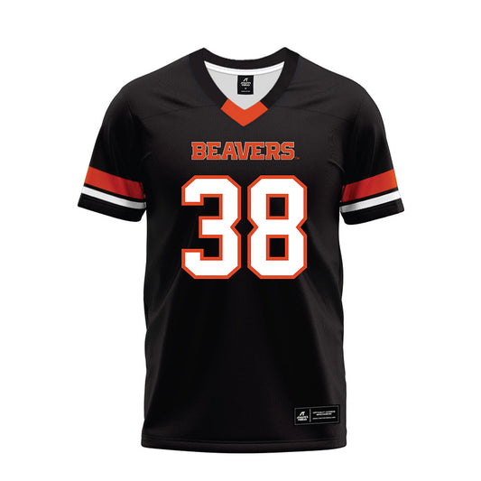 Oregon State - NCAA Football : Milan Clark - Black Premium Football Jersey-0