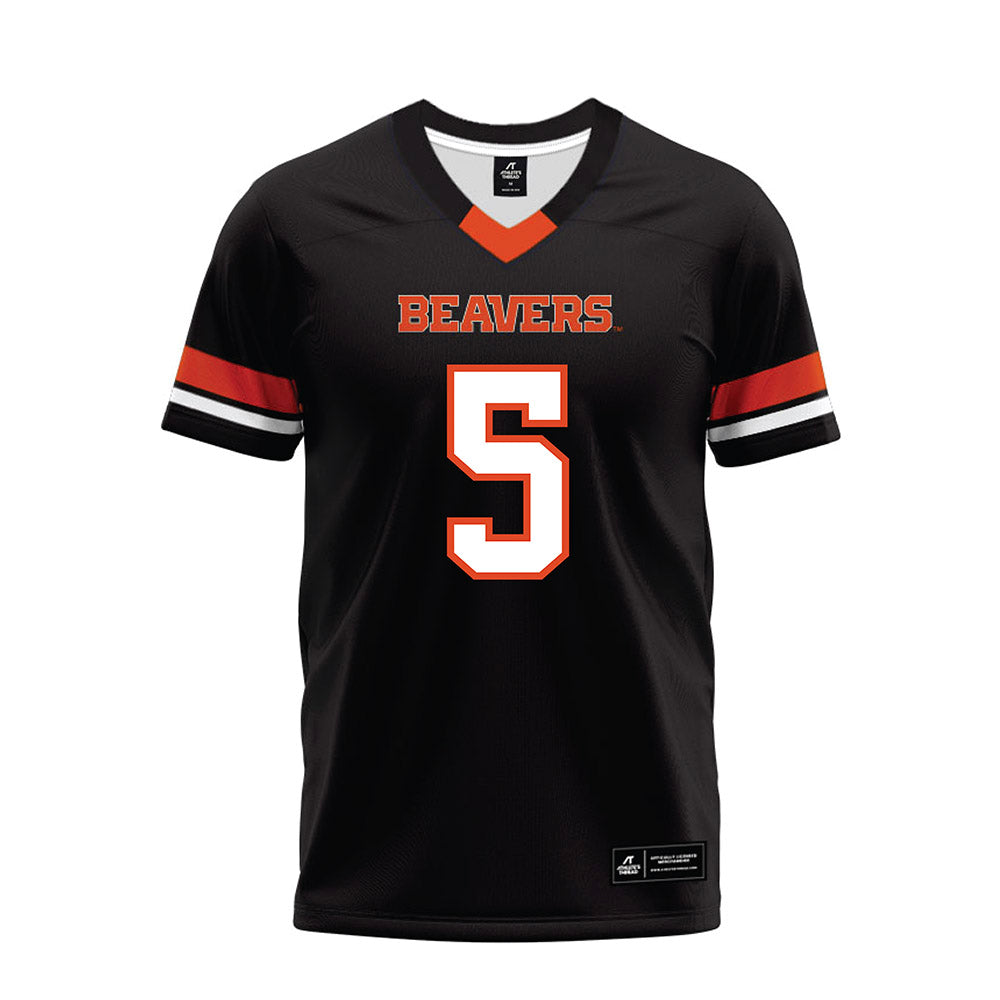 Oregon State - NCAA Football : Gabarri Johnson - Black Premium Football Jersey-0
