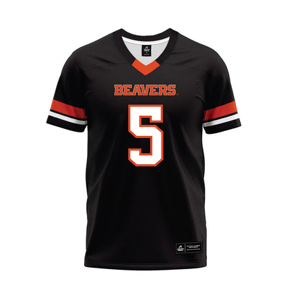 Oregon State - NCAA Football : Gabarri Johnson - Black Premium Football Jersey-0