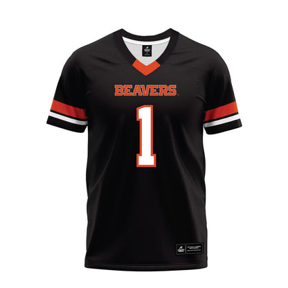 Oregon State - NCAA Football : David Wells Jr. - Black Premium Football Jersey-0