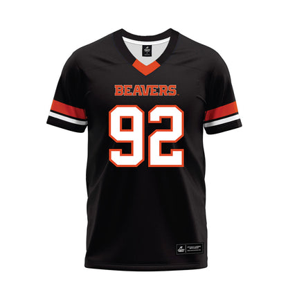 Oregon State - NCAA Football : Nick Norris - Black Premium Football Jersey-0