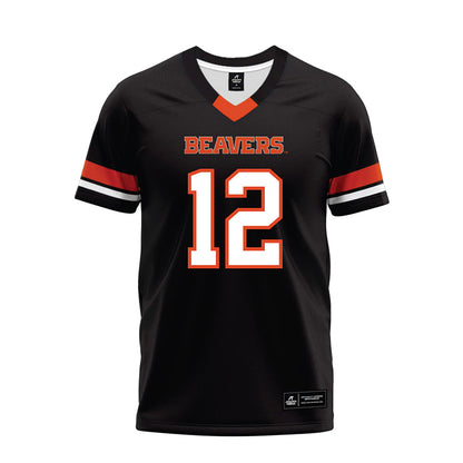 Oregon State - NCAA Football : Zachary Card - Black Premium Football Jersey-0