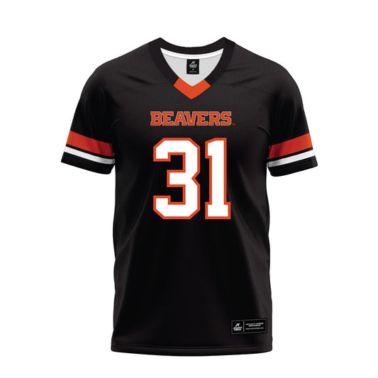 Oregon State - NCAA Football : Max Walker - Black Premium Football Jersey-0