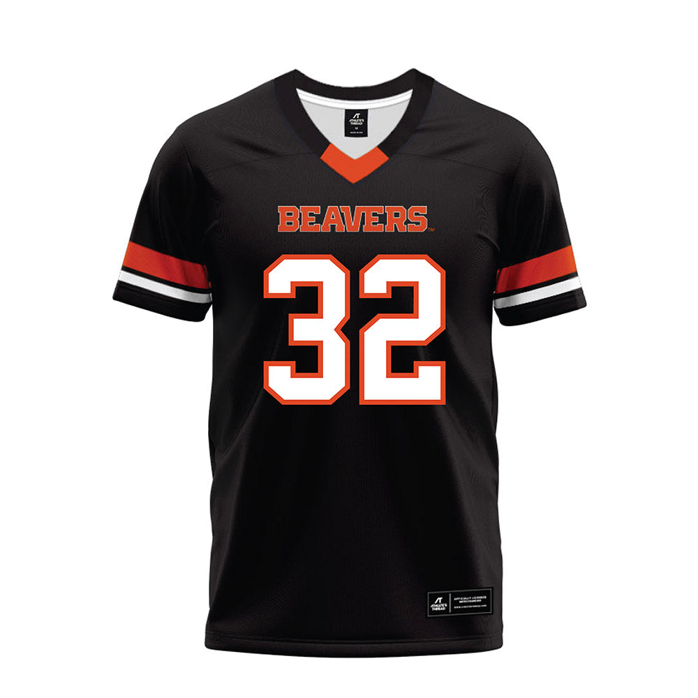 Oregon State - NCAA Football : Walker Harris - Black Premium Football Jersey-0