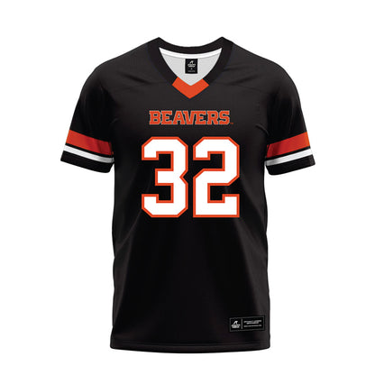 Oregon State - NCAA Football : Walker Harris - Black Premium Football Jersey-0