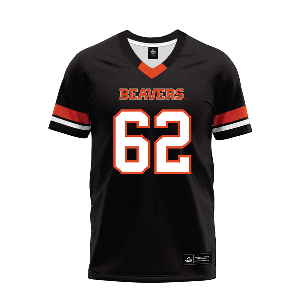 Oregon State - NCAA Football : Jacob Schuster - Black Premium Football Jersey-0