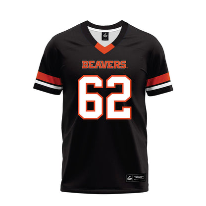 Oregon State - NCAA Football : Jacob Schuster - Black Premium Football Jersey-0