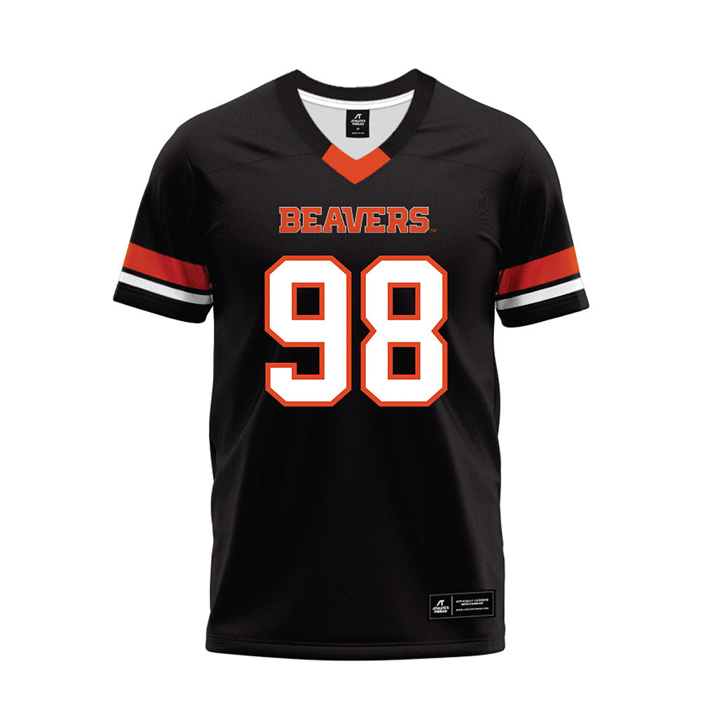 Oregon State - NCAA Football : Thomas Collins - Black Premium Football Jersey-0