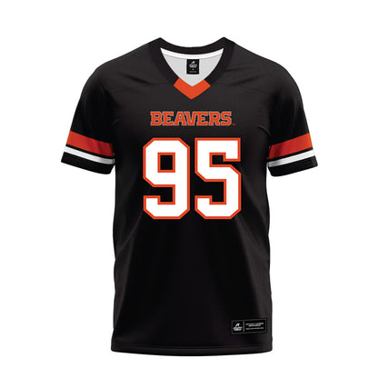 Oregon State - NCAA Football : Tygee Hill - Black Premium Football Jersey-0