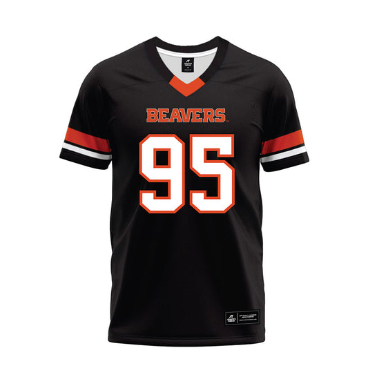 Oregon State - NCAA Football : Tygee Hill - Black Premium Football Jersey-0