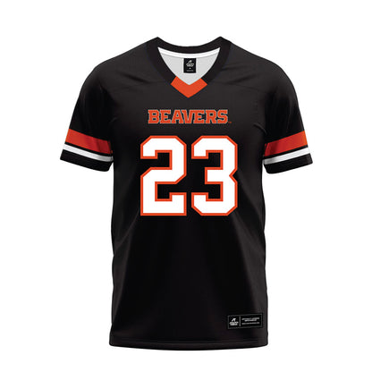 Oregon State - NCAA Football : Exodus Ayers - Black Premium Football Jersey-0