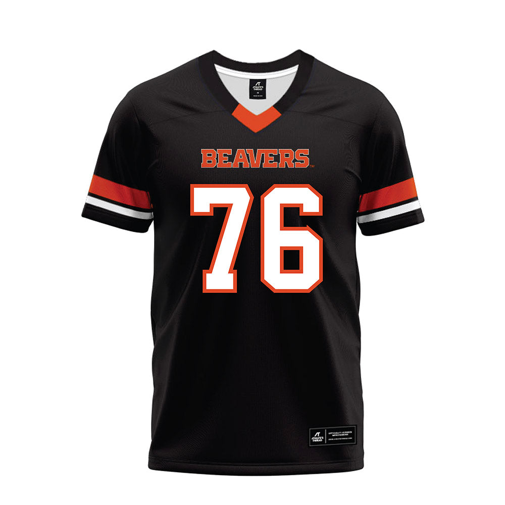 Oregon State - NCAA Football : Ben Hartman - Black Premium Football Jersey-0