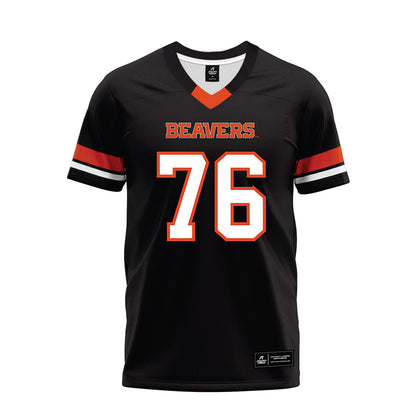 Oregon State - NCAA Football : Ben Hartman - Black Premium Football Jersey-0
