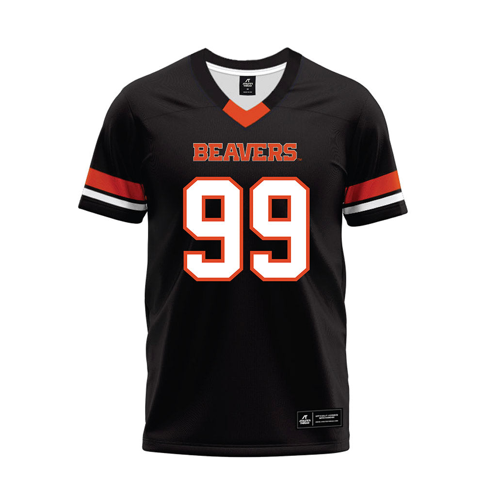 Oregon State - NCAA Football : Niklas Fisher - Black Premium Football Jersey-0