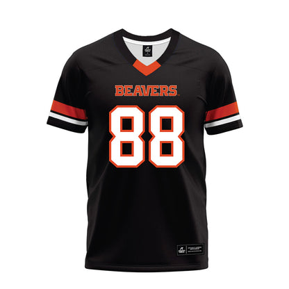 Oregon State - NCAA Football : Riley Williams - Black Premium Football Jersey-0