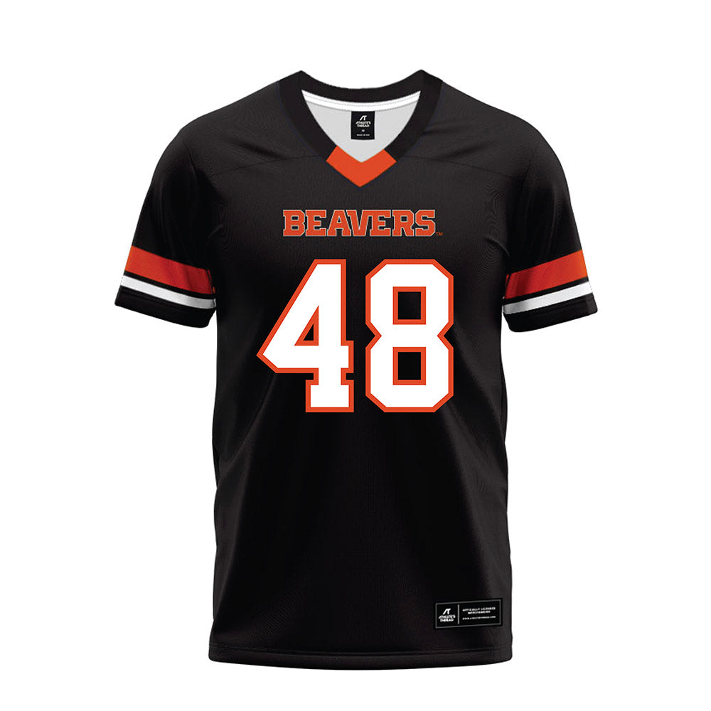 Oregon State - NCAA Football : Jessaia Moaa - Black Premium Football Jersey-0
