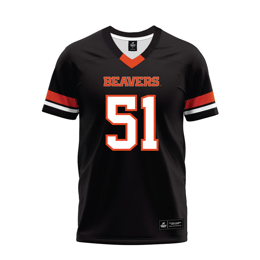 Oregon State - NCAA Football : Maddox Conway - Black Premium Football Jersey-0
