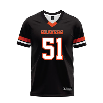 Oregon State - NCAA Football : Maddox Conway - Black Premium Football Jersey-0